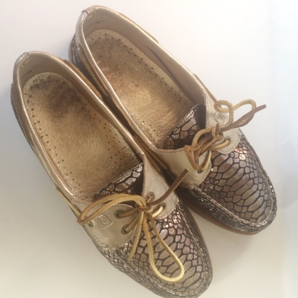 COPY - Sperry Top Sider Crocodile Print Metallic … - Picture 5 of 6
